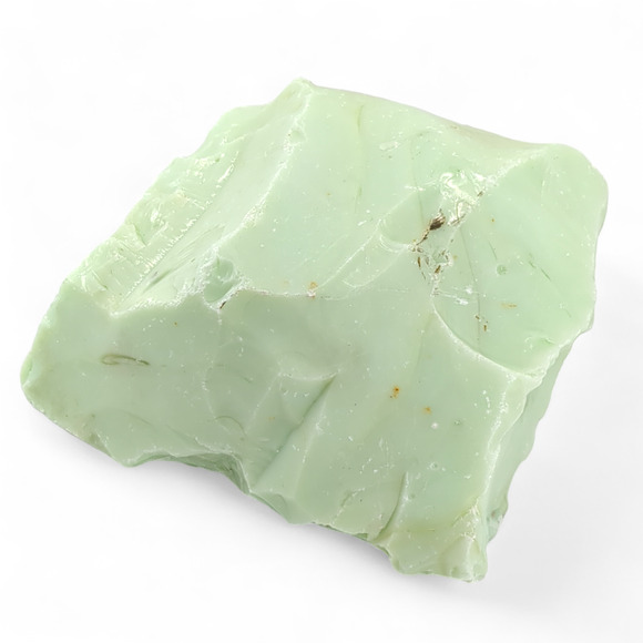 Jadeite Art Glass Cullet Glowing Uranium Swirl Opaque Slag Glass #4GX78 - Picture 2 of 7